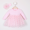 STAR 2 PIECE GIRL DRESS 3-6-9-12 M